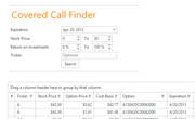 The Covered Call Finder